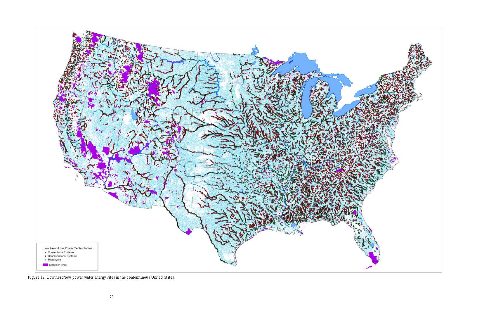 United States Low Power Water Energy Sites
